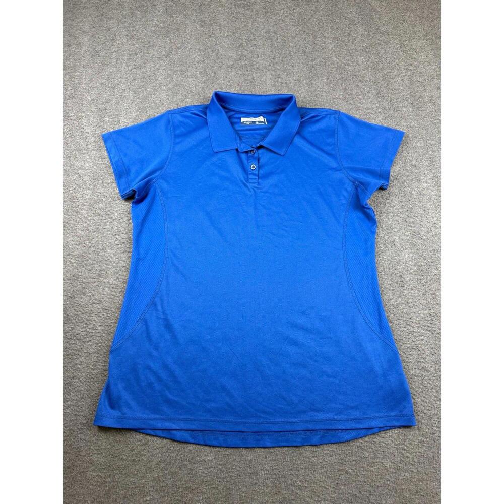 Magellan Women's Size XL Short Sleeve Athletic Performance Polo Shirt Royal Blue